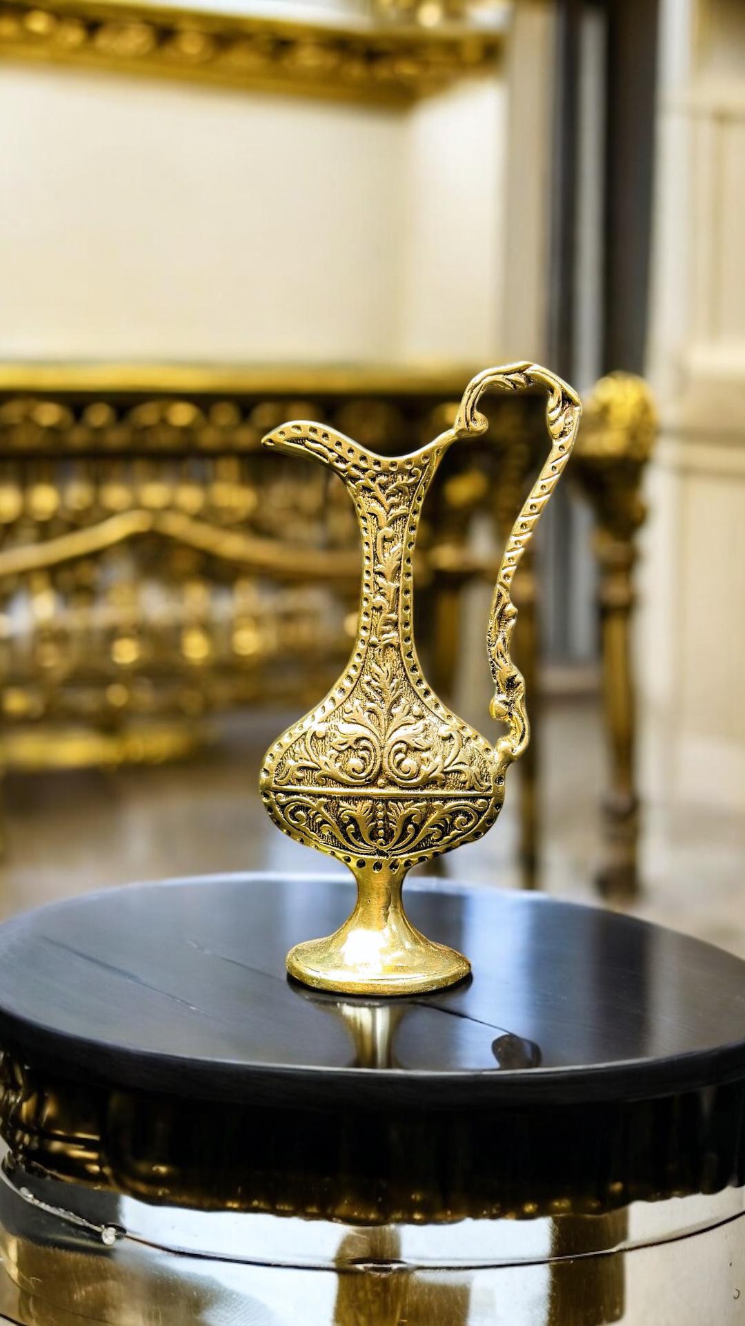 Traditional Persian Brass Rosewater Sprinkler (Gulabdan)