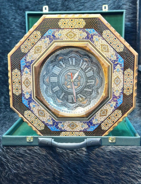 Handcrafted Khatam Clock