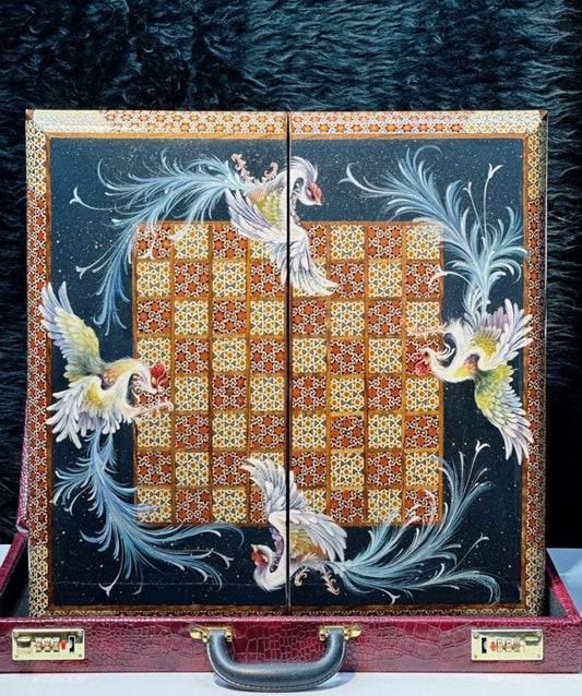 Simurgh Khatam Backgammon Set